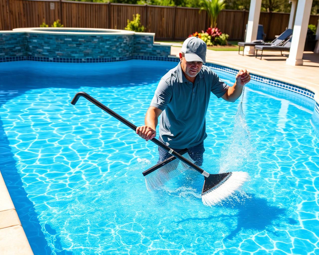 Weekly pool cleaning in Mesquite, TX